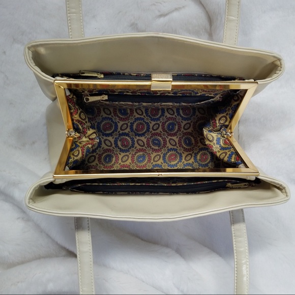 Elbief London Vintage A Frame Leather Handbag - Picture 4 of 8